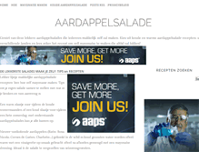 Tablet Screenshot of aardappelsalade.com